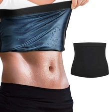Women Men Body Shaper Sweat Band Hot Slimming Waist Trainer Sauna Belt Corset US
