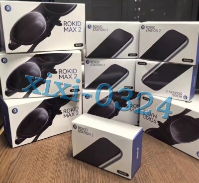NEW Rokid Max2+Station2 AR Smart Glasses VR 3D Game DHL Fast delivery
