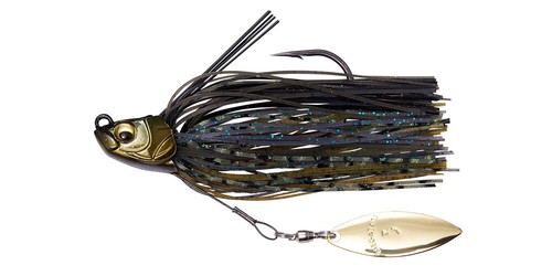 Megabass Uoze Swimmer Swim Blade Jig Underspin Skirted Willow Blade - Picture 17 of 19