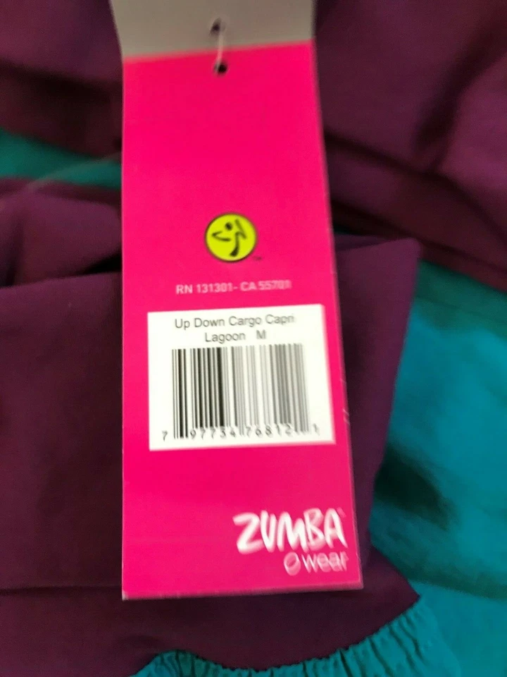 РЕТРО ZUMBA вверх вниз грузовой капри брюки маленький - Изображение 3 из 4