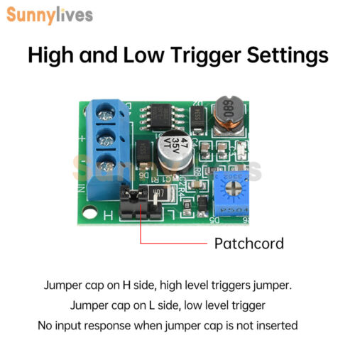 DC 4-30V 1 Way Time Delay Relay Module Adjustable Trigger Delay Switch Module - Picture 6 of 20