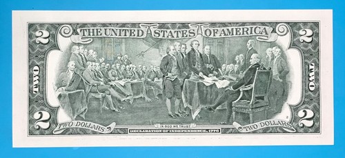 1968 July 21 : B 19680721 A BIRTHDAY Note $2 Two Dollar Bill *Uncirculated* - Picture 3 of 3