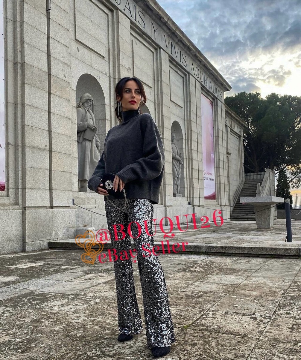 pantalon taille haute pailleté ambra | forte_forte pantalon taille haute pailleté ambra | forte_forte
