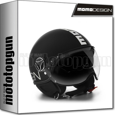 MOMO DESIGN CASCO MOTO JET FGTR EVO NERO OPACO BIANCO S | eBay
