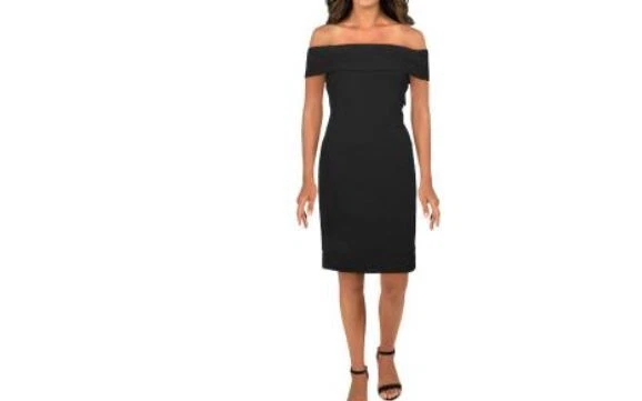 Tommy hilfiger black hot sale dress