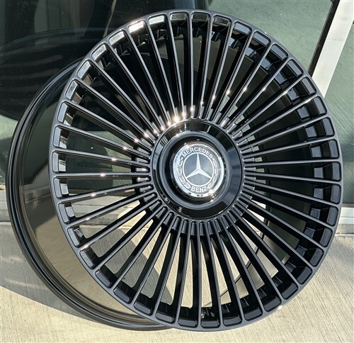 SET(4) 22x9/22X10.5 5X112 STAGGERED WHEELS BENZ S550 S580 CL550 CL600 FLOATING