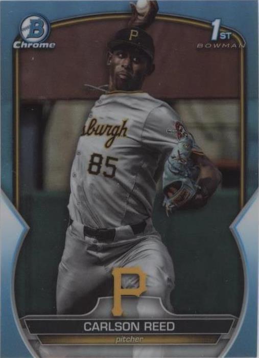 2023 Bowman Draft - Chrome Carlson Reed #BDC-11 Sky Blue Refractor (RC ...