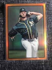 AJ PUK 2019 BOWMAN CHROME HERITAGE ROOKIE CARD ORANGE 23/25