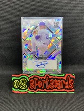2022 Leaf Metal Baseball Base Auto Silver Crystal #BA-DL1 Dylan Lesko /7