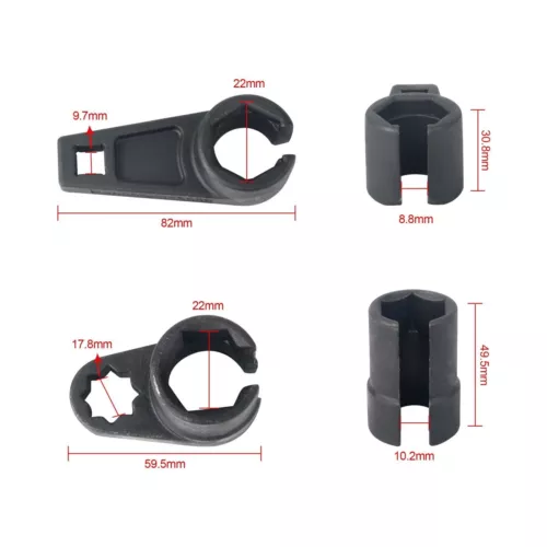 7Pcs Oxygen Sensor Socket Set Sensor Oil Pressure Sending Unit Removal Tool US - Picture 7 of 12