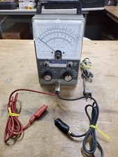 Vintage Heath 1M-11 Vacuum Tube Voltmeter with Leads, Heathkit Series 824 1743
