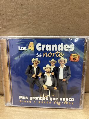 Sealed Latin CD: Los 4 Grandes del Norte - Mas Grandes Que Nunca -1 Corrido