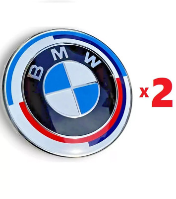 SET BMW 50 Jahre M 2x82mm Embleme