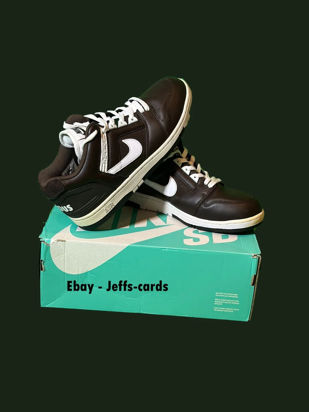Taille 10   Nike Supreme x Air Force 2 marron