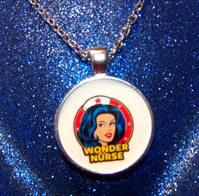 NURSE WONDERWOMAN DOCTOR HERO EMT pendant 20