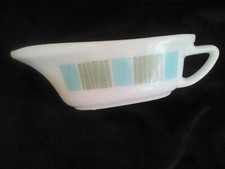JAJ Pyrex gravy boat, Matchmakers pattern, oval shape, 1960s vintage