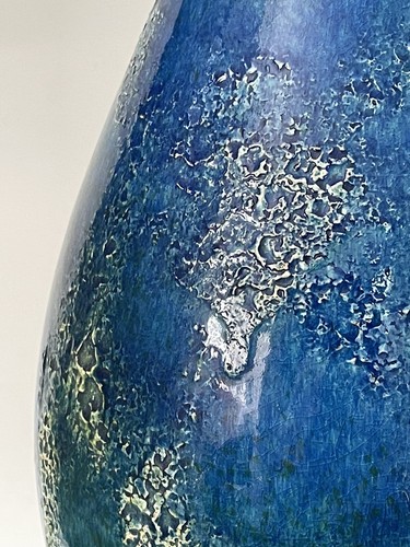 Royal Haeger Helmut Bruchman Etruscan Blue Green Ceramic Table Lamp Circa 1960s - Picture 14 of 18