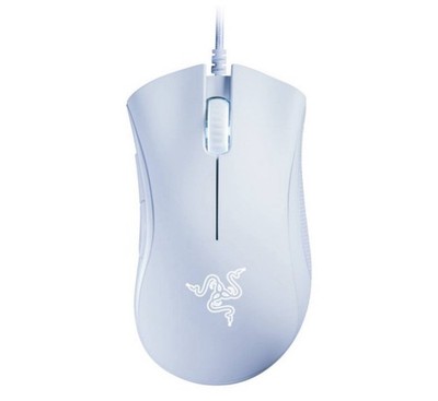 Razer - DeathAdder Essential Wired Optical Gaming Mouse - Wired - White