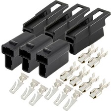 3-Pack 2-PIN Metri-Pack 56 Series 2-Conductor Connector Male and Female Ter...