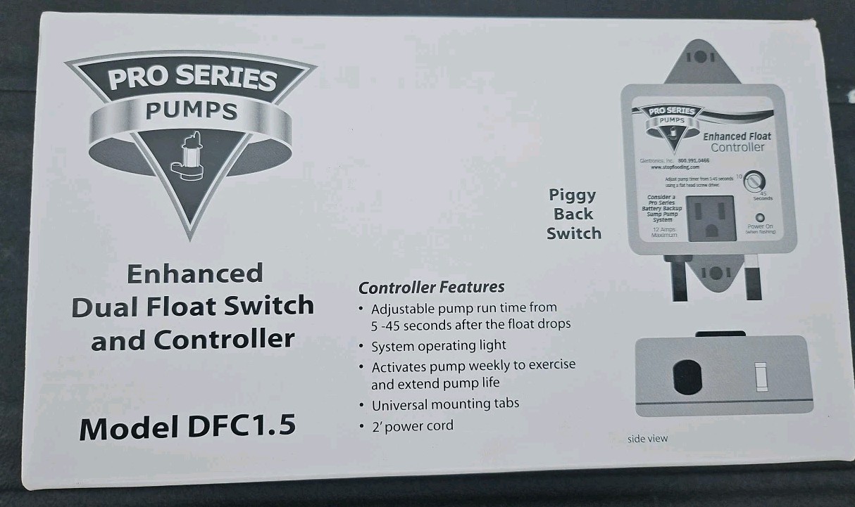 PRO SERIES PUMPS DFC1.5 Caged Enhanced Dual Float Switch And Controller