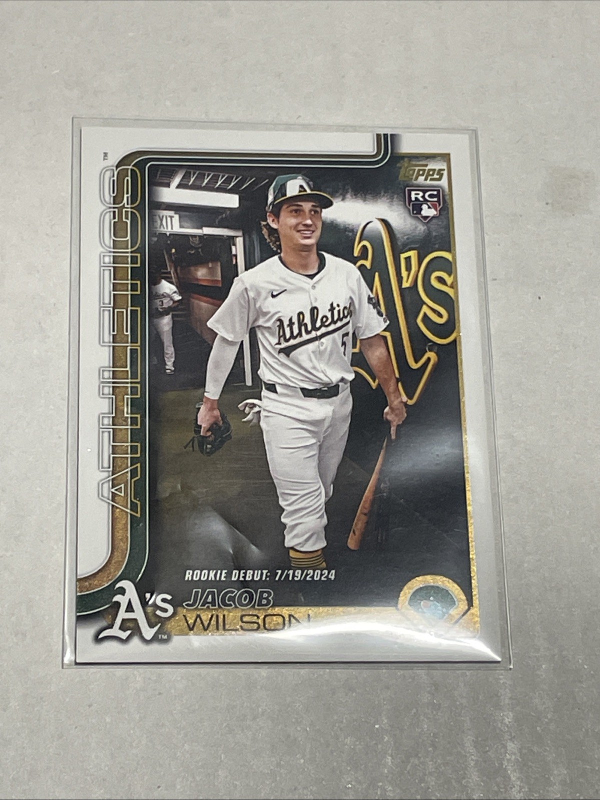 2025 Topps Update Series - Rookie Debut Jacob Wilson #US180 (RC) Golden Mirror