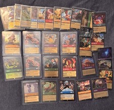 Lorcana Dale Holo Wilds Unknown EPIC Bundle 32 Cards Cold Foils/Epic 90 Value