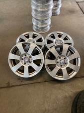 4x Alufelge 17 Zoll 7.5" 5x112 47 5ET Glanz Silber Mercedes-Benz Rim Wheel