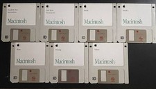 RARE  Vintage 1992 Apple Macintosh IIvx System 7.1 Floppy Disk Set - 7 Disks