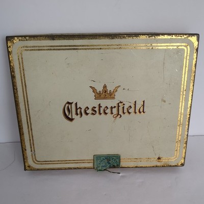 Vintage Early Chesterfield Cigarette Tin