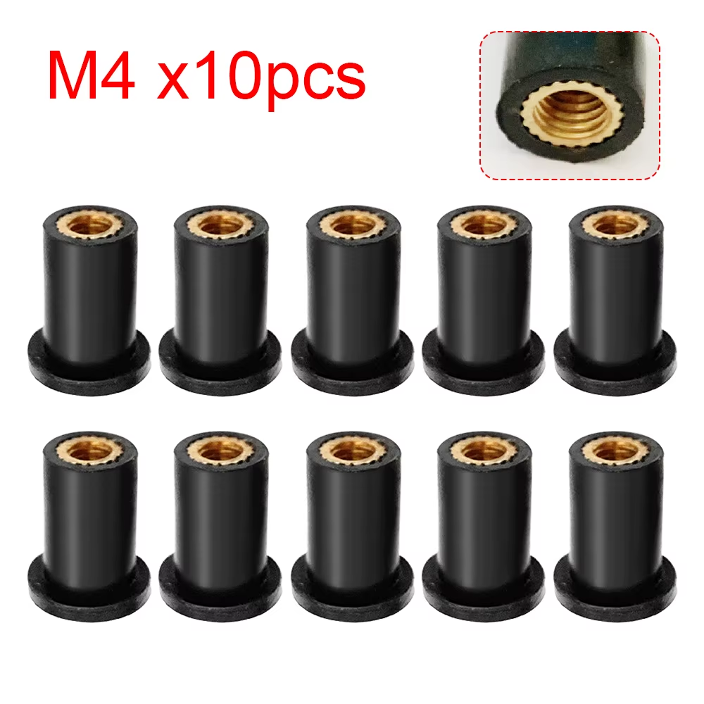 Motorcycle Windscreen Bolts Rubber Well Nut Screws M5 M6 Fastener UK