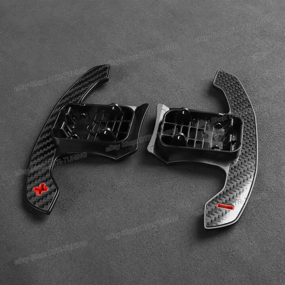 Palancas de cambio de fibra de carbono real para BMW Serie 4 G22/G26 430i M440i M4 G82/G83 Foto 3 de 4