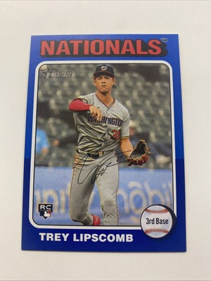 2024 Topps Heritage High Number Trey Lipscomb Dark Blue Variation SP Rare E717
