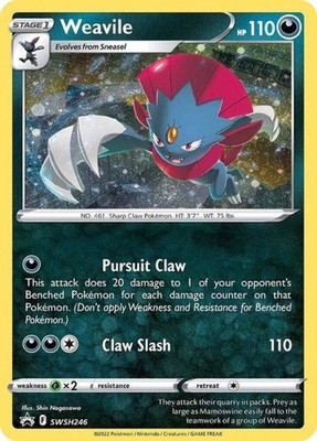 Weavile - Cosmos Holo (SWSH246)