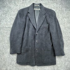 Vintage Le Collezioni Structure Blazer Men Small Charcoal Corduroy Tweed Italian