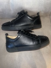 Christian Louboutin Louis Junior Spikes Black Size 5 Or 39.5