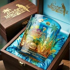 [No box] Jimmy Buffett Margaritaville It&rsquo;s 5 O&rsquo;Clock Somewhere Whiskey Glass