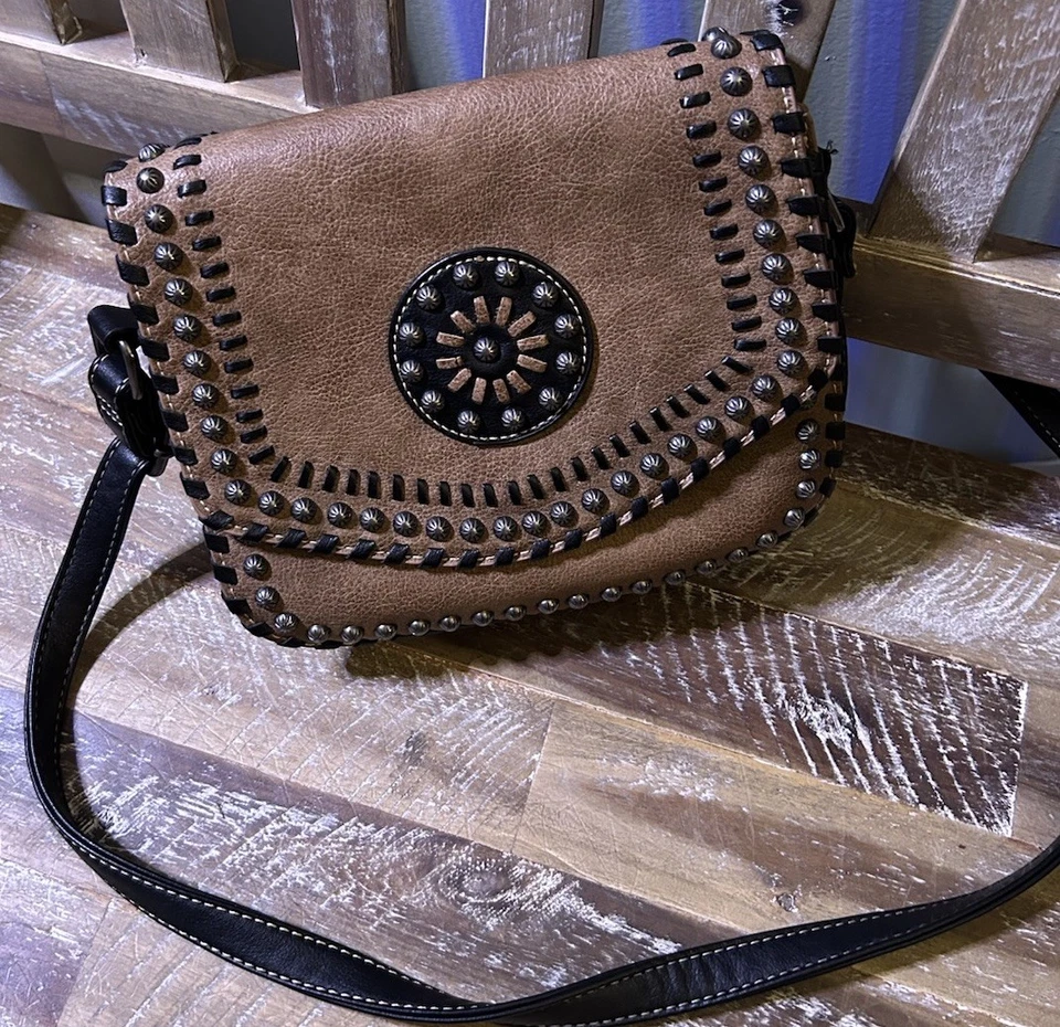 Bolso Mensajero Blazin Roxx Para Mujer Western Vanessa Cuero Oculto Foto 2 de 4