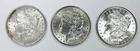 LOT OF 3 MS+++ MORGAN DOLLARS! SPECTACULAR CONDITION! STUNNING LUSTER! NR #G3014
