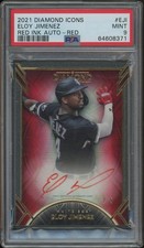 2021 Topps Diamond Icons #ACEJI Eloy Jimenez Red Ink Auto #2/5 PSA 9 (MINT)