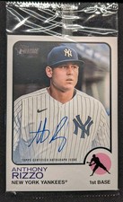 2022 Topps Heritage Anthony Rizzo 1973 Boxloader Auto #OB- ARZ New York Yankees