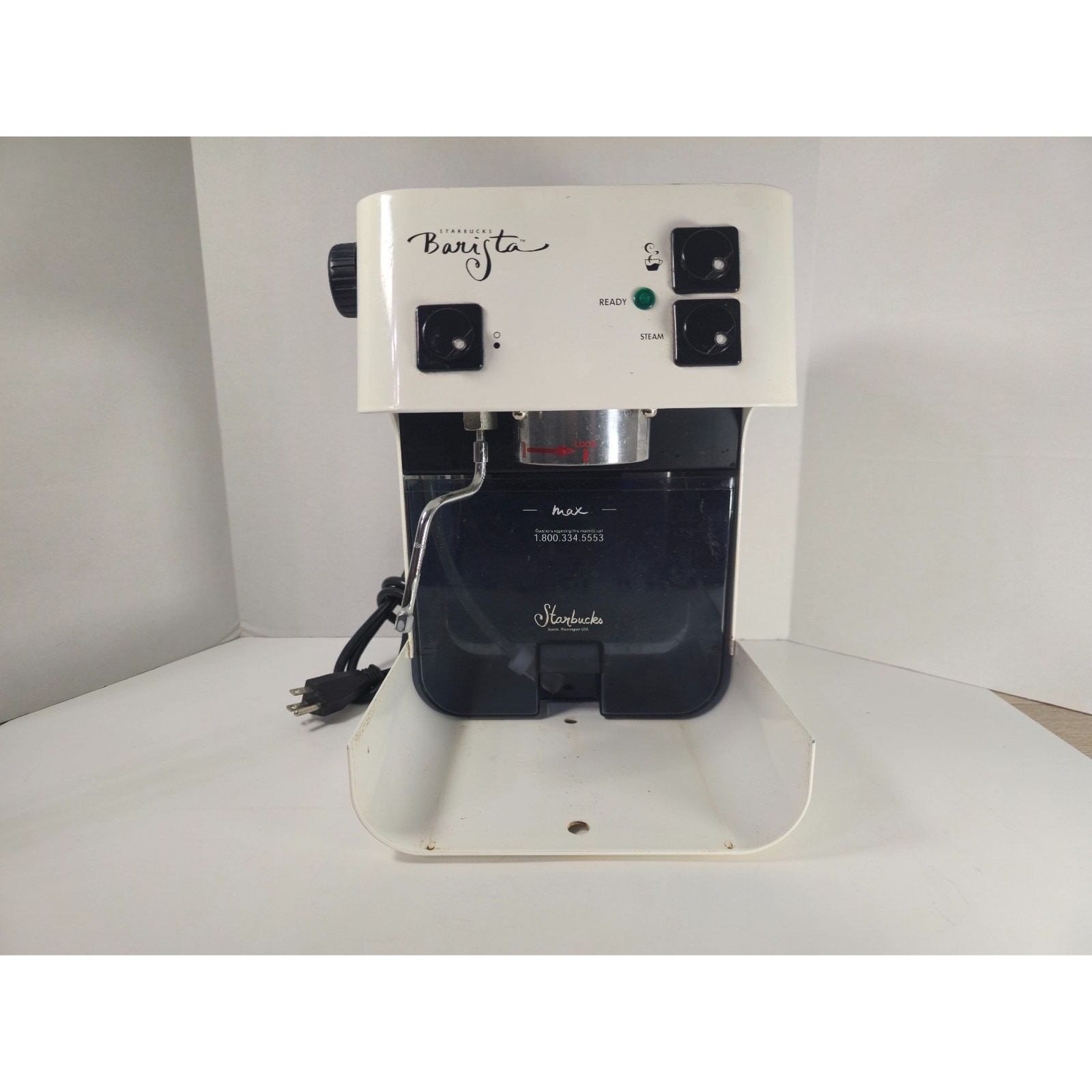 FOR PARTS/REPAIR! Starbucks Barista SIN 006 Coffee Espresso Machine White - READ