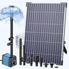 Image of Biling Solar Water Foundtain Pump 12W 450L/H Solar Pond Pump with 4 Nozzles Fil