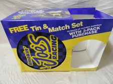 NEW VINTAGE 90'S SMOKIN' JOE'S RACING ROUND TIN WITH MATCHES