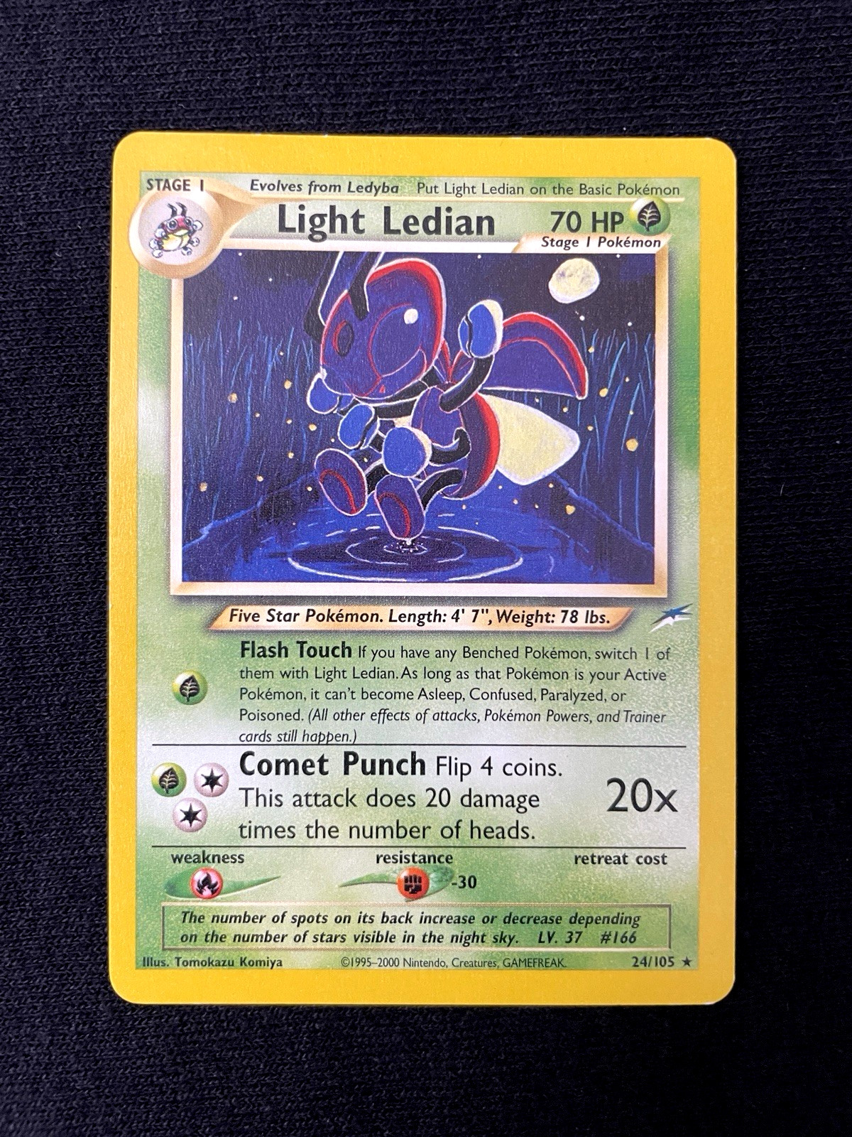 Pokémon TCG Light Ledian 24/105 Neo Destiny Unlimited Regular Rare