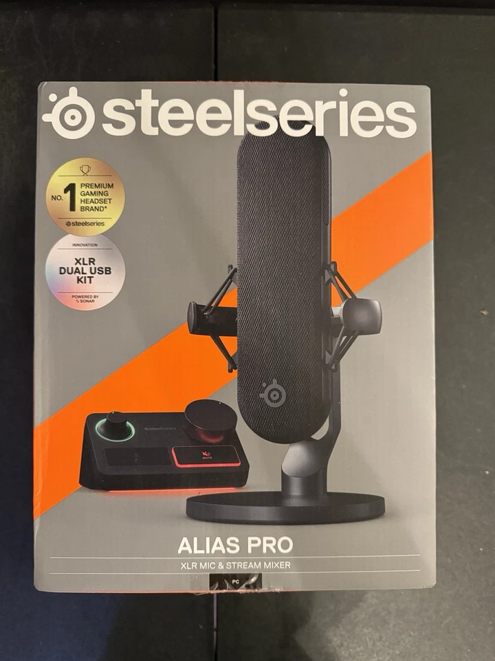 Alias Pro Kit — XLR Mikrofon + Stream Mixer — 3x größere Kapsel für Gaming, Stream...