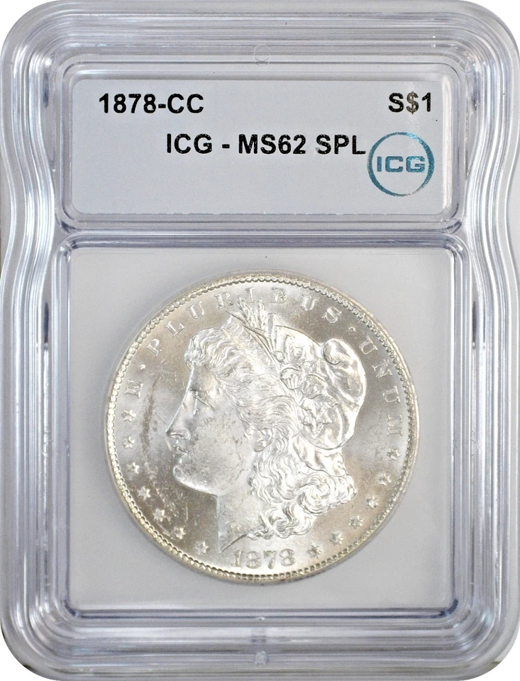 1878-CC Morgan S$1 Silver $1 Dollar ICG MS62 SPL Semi PL Proof Like - Image 3 of 3