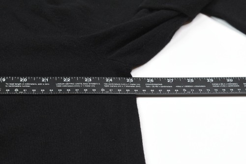 Brooks Brothers 346 Cashmere Sweater Mens 2XL Black Long Sleeve Pullover Classic - Picture 7 of 9