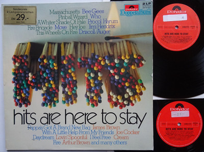 2LP: Hits Are Here To Stay (Bee Gees; Who; Procol Harum; Jimi Hendrix; Cream ..)