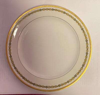 Haviland Limoges Victorian Gold Trim 7-inch Bone China Salad Plate
