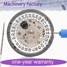 Seiko (SII) NH35/NH35A Automatic Watch Movement Date at 3 w/ White Date Disc